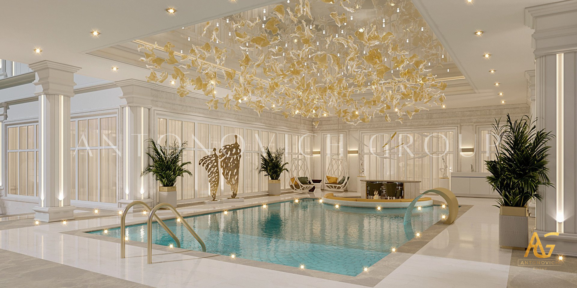 Luxurious Swimming Pool Design Idea