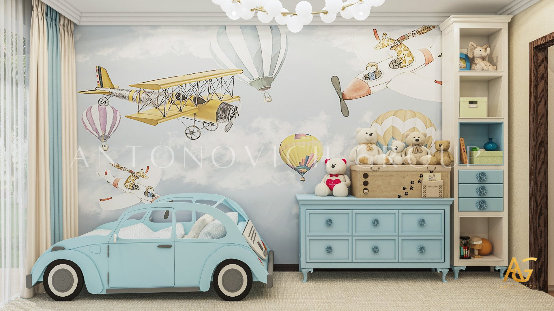 Comfortable Children`s Playroom Design