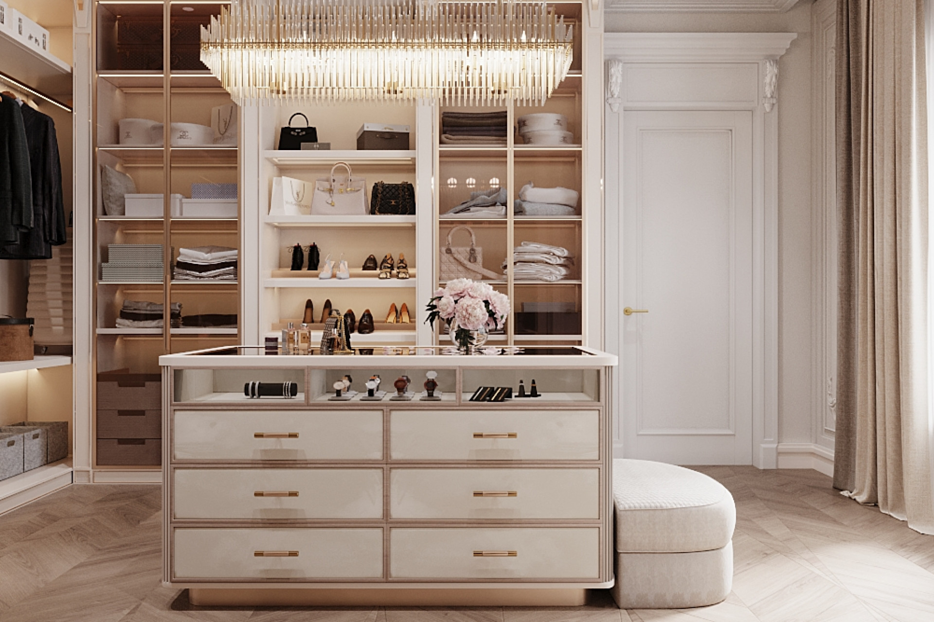 Elegant Dressing Room. Best Joinery Service in Dubai