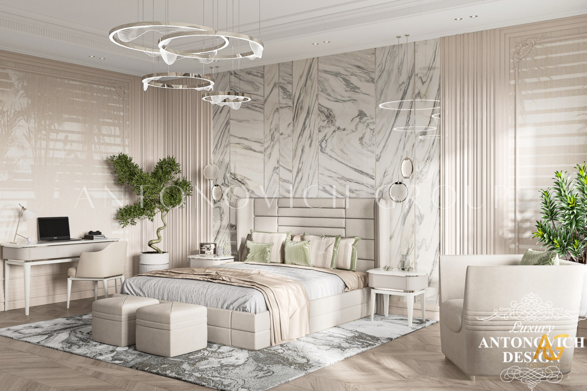 أفكار تصميم داخلي جميلة لشقة فسيحة