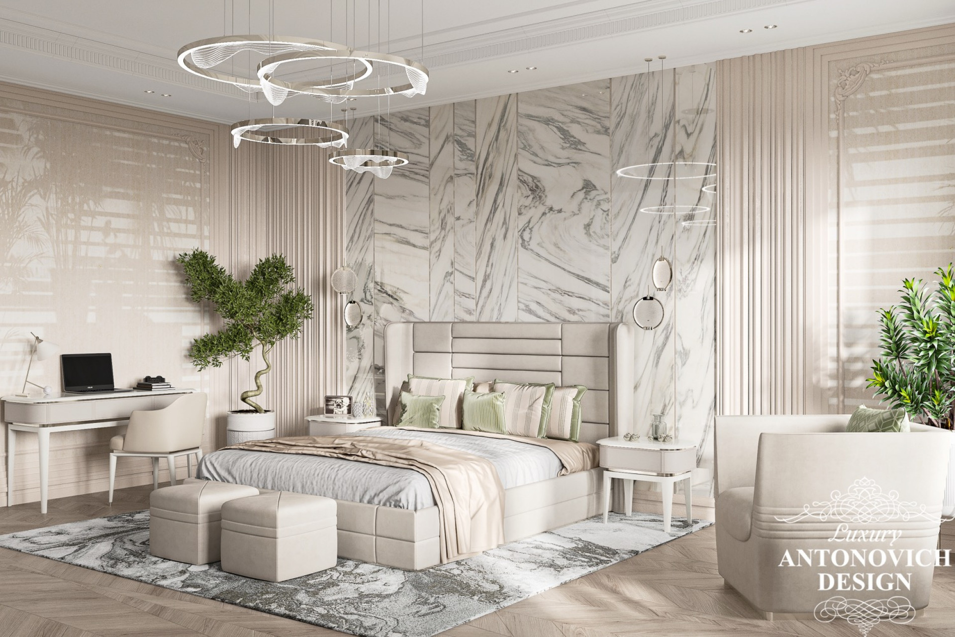 أفكار تصميم داخلي جميلة لشقة فسيحة