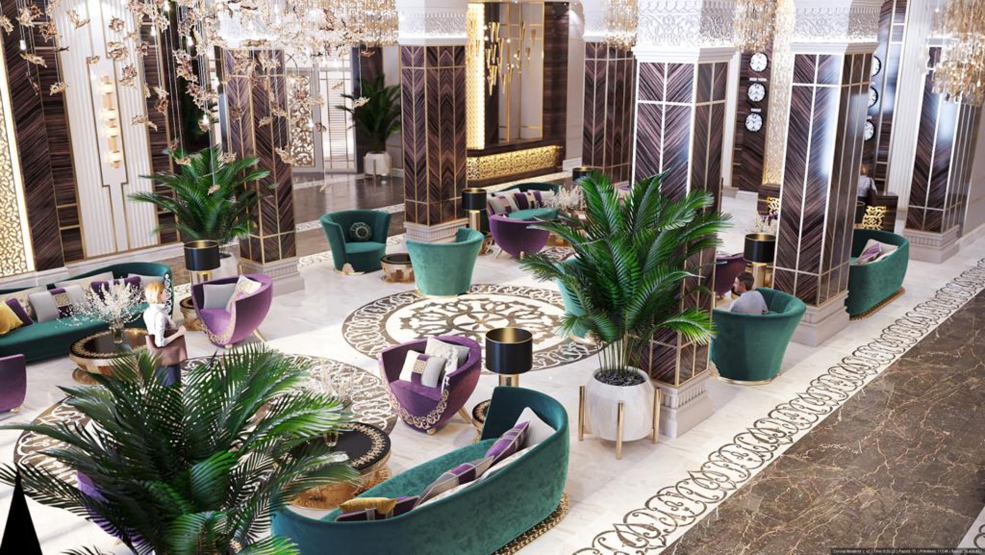 تصميم داخلي لمشروع فندق 5 نجوم في الرياض