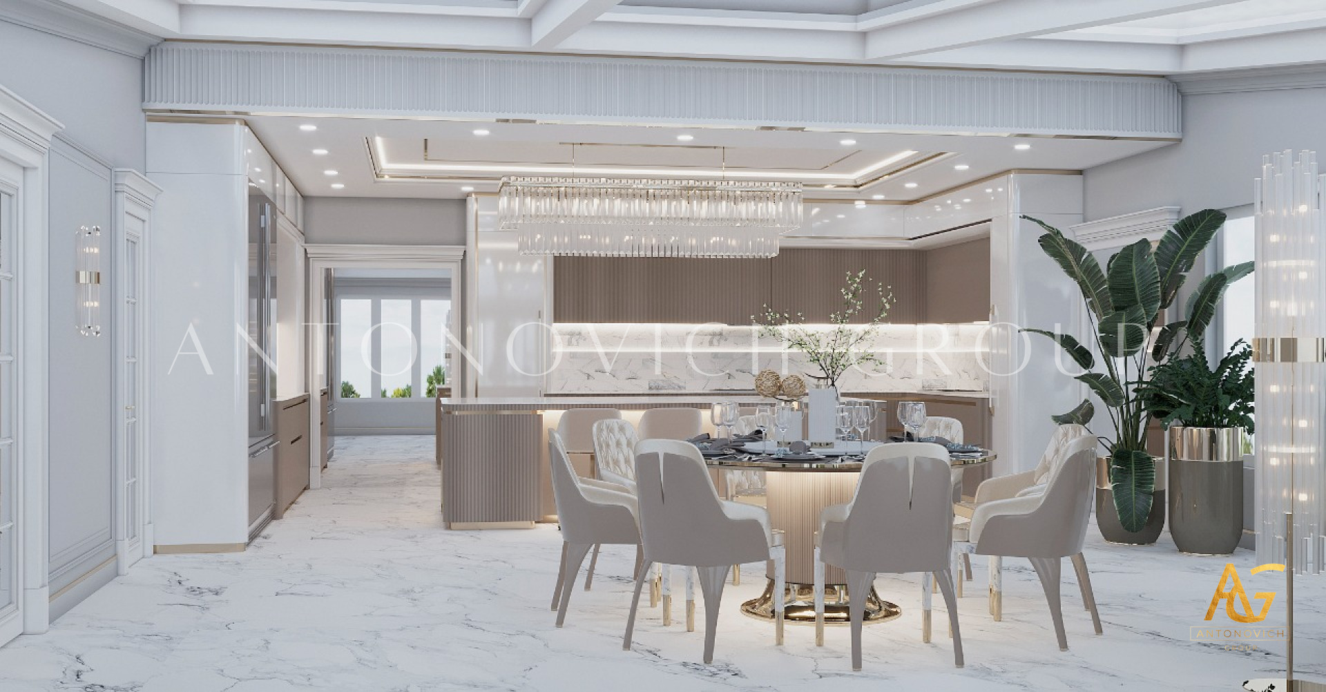 KITCHEN INTERIOR DESIGN FOR A DUBAI HOUSE