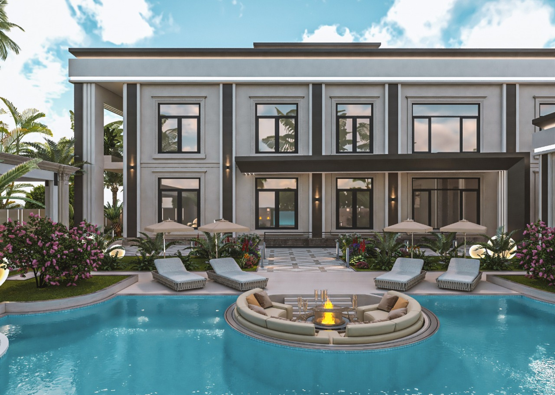 EXTERIORS FOR FAÇADE VILLA IN DUBAI