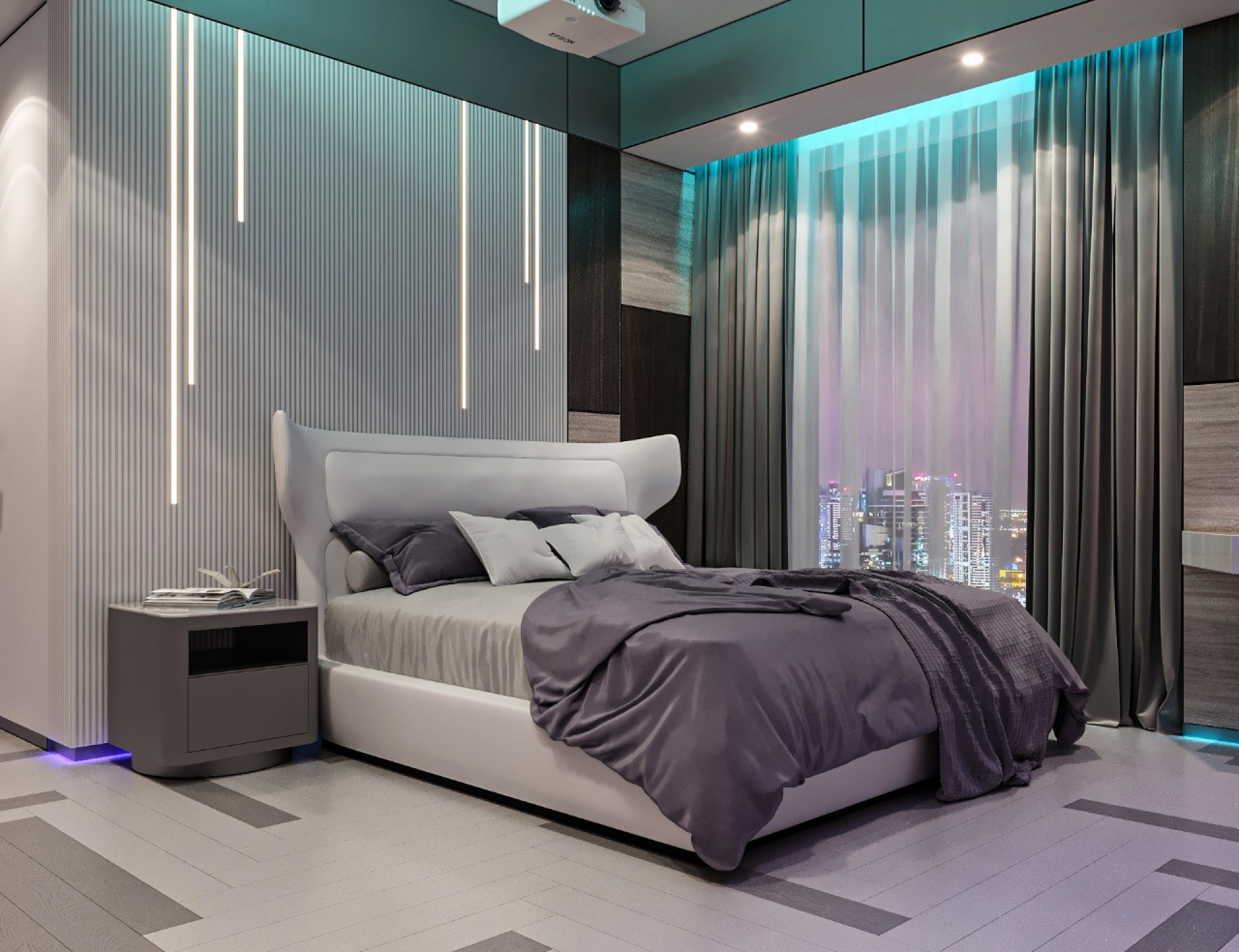BEDROOM AESTHETIC IN FUTURISTIC DESIGN