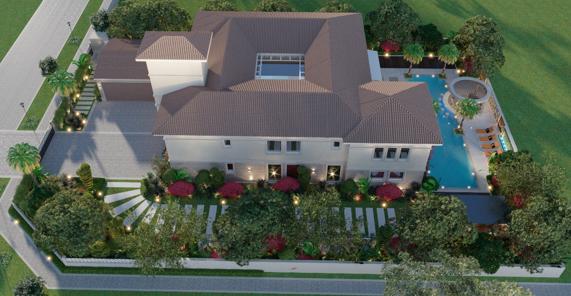 THE VILLA DUBAI LAND - EXTERIOR LANDSCAPE RENOVATION
