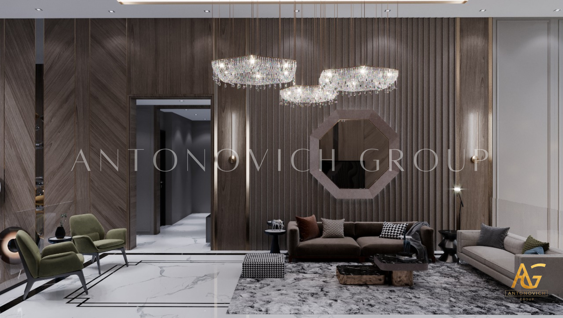 ULTRA-MODERN LIVING ROOM INTERIOR DESIGN