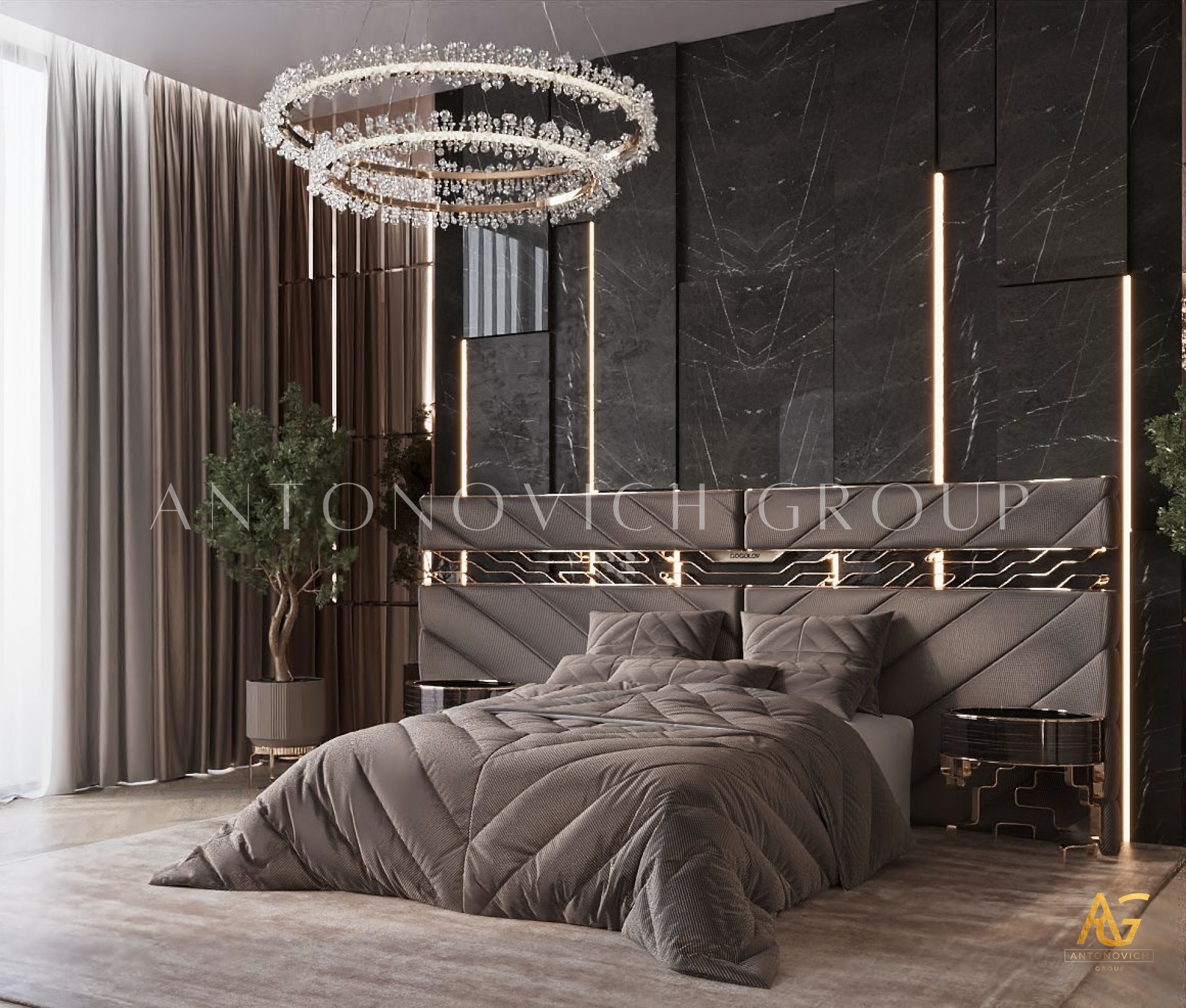 DRAMATIC BEDROOM INTERIOR DESIGN