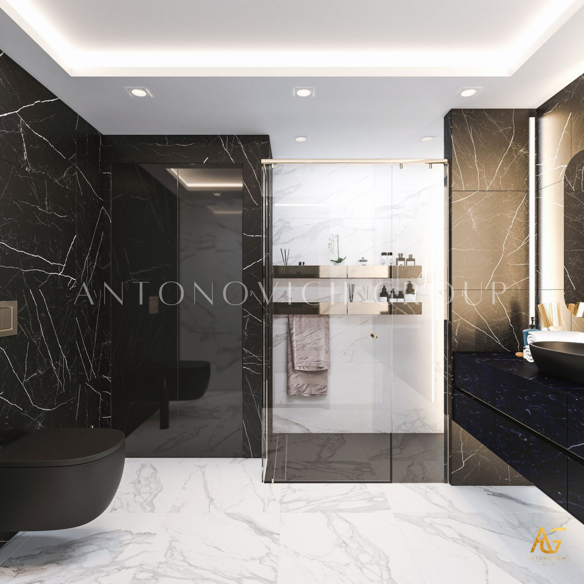 MINIMALIST BATHROOM IN LUXURY DESIGN