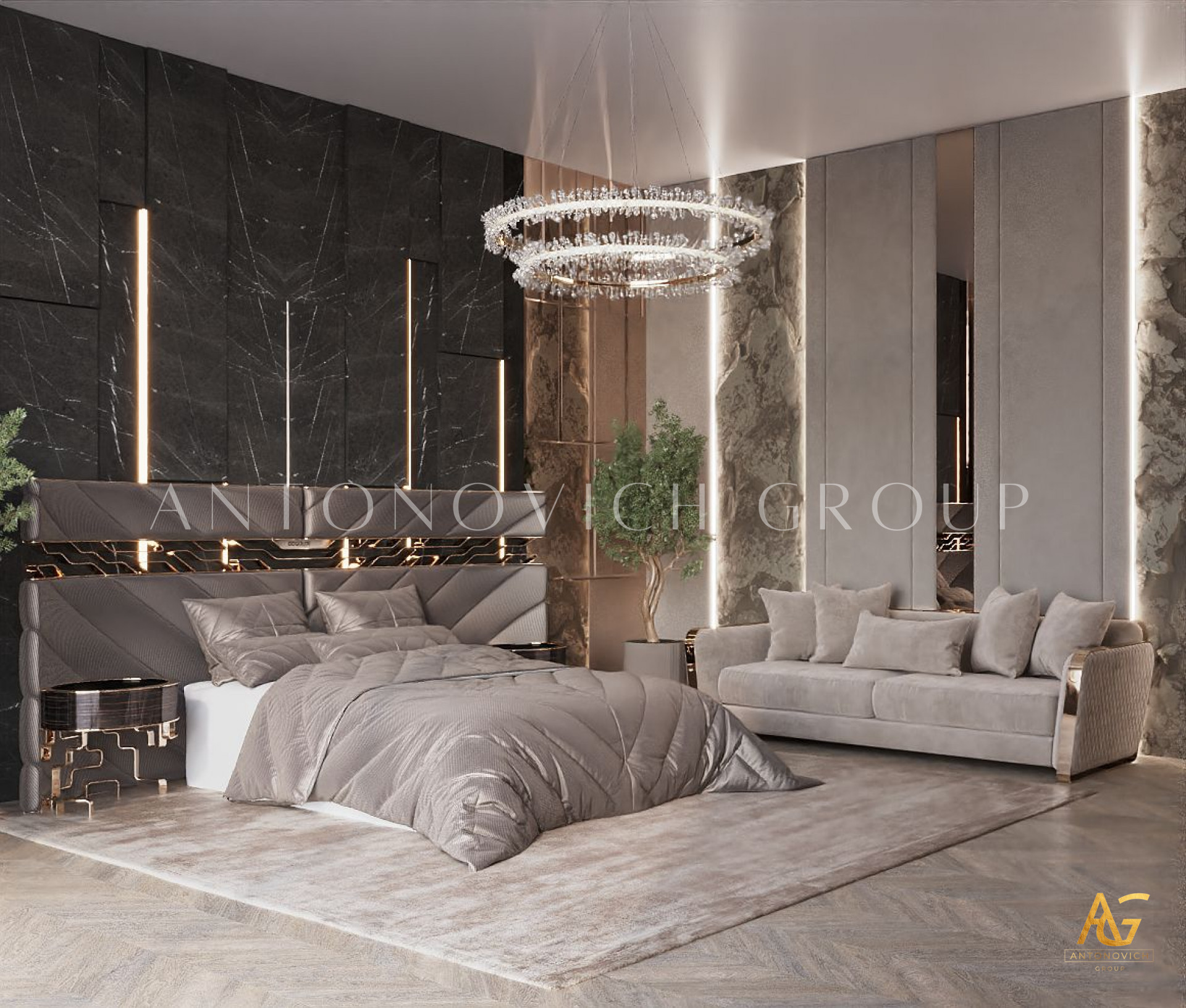 DRAMATIC BEDROOM INTERIOR DESIGN