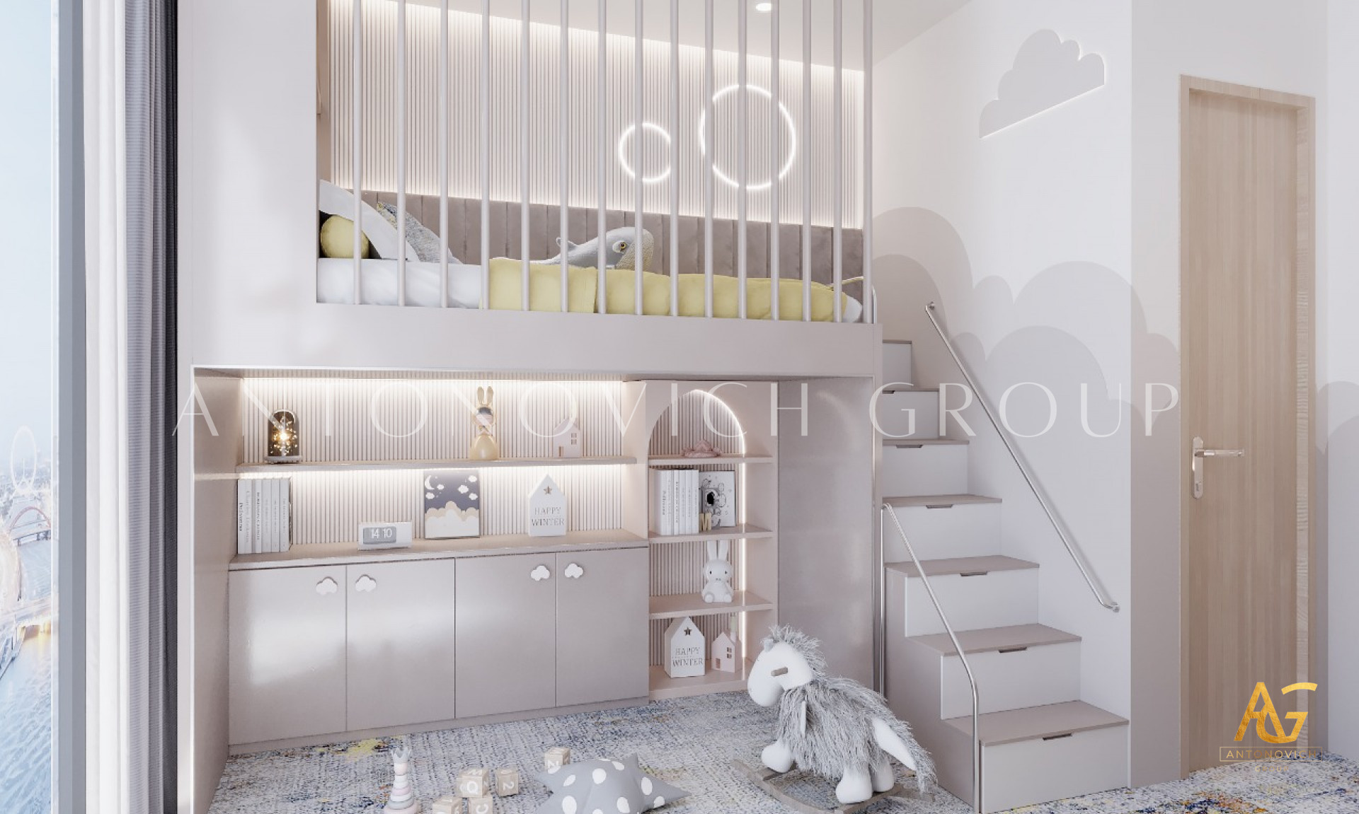 LUXURY CONTEMPORARY KIDS BEDROOM INTERIOR DESIGN