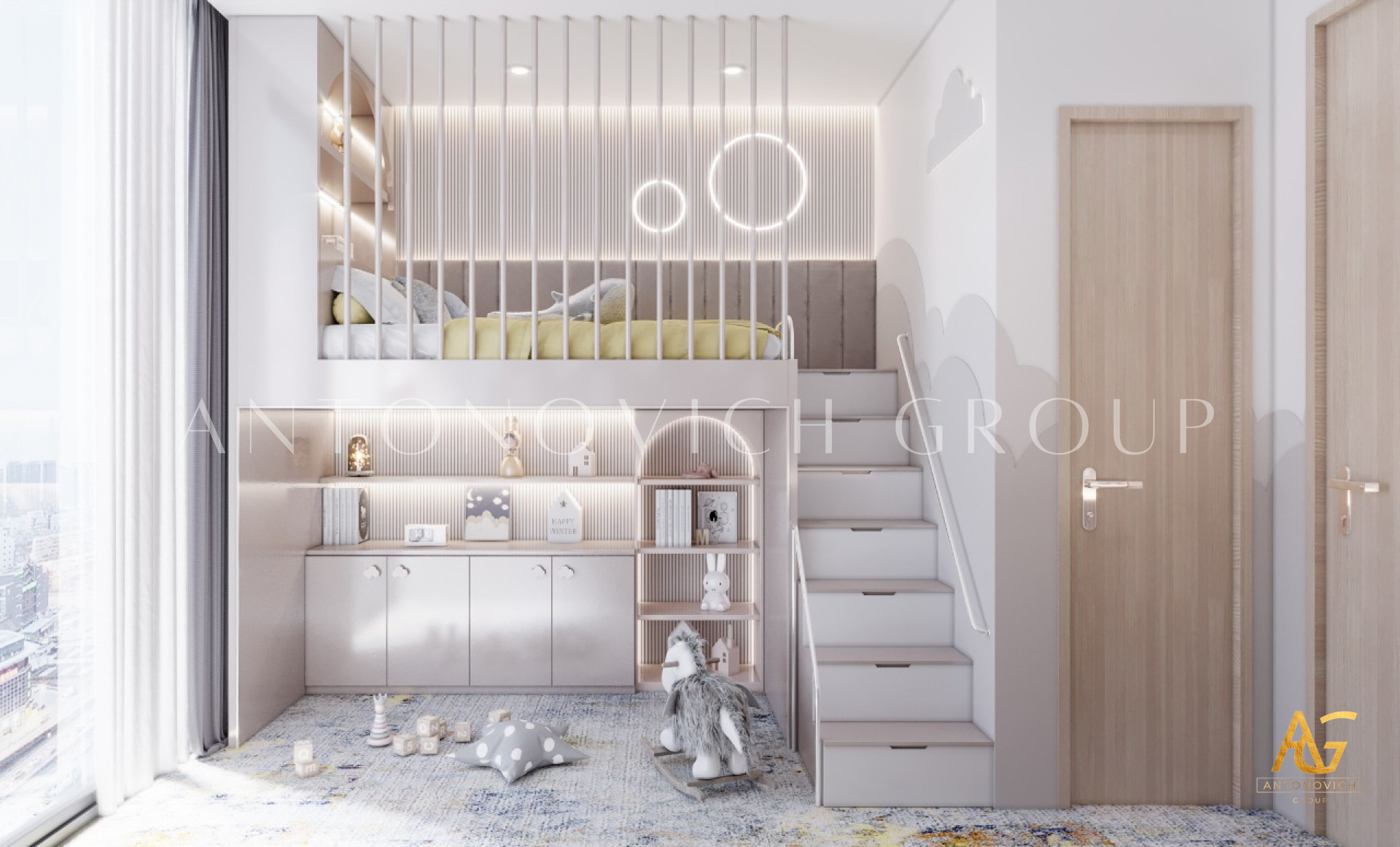 LUXURY CONTEMPORARY KIDS BEDROOM INTERIOR DESIGN