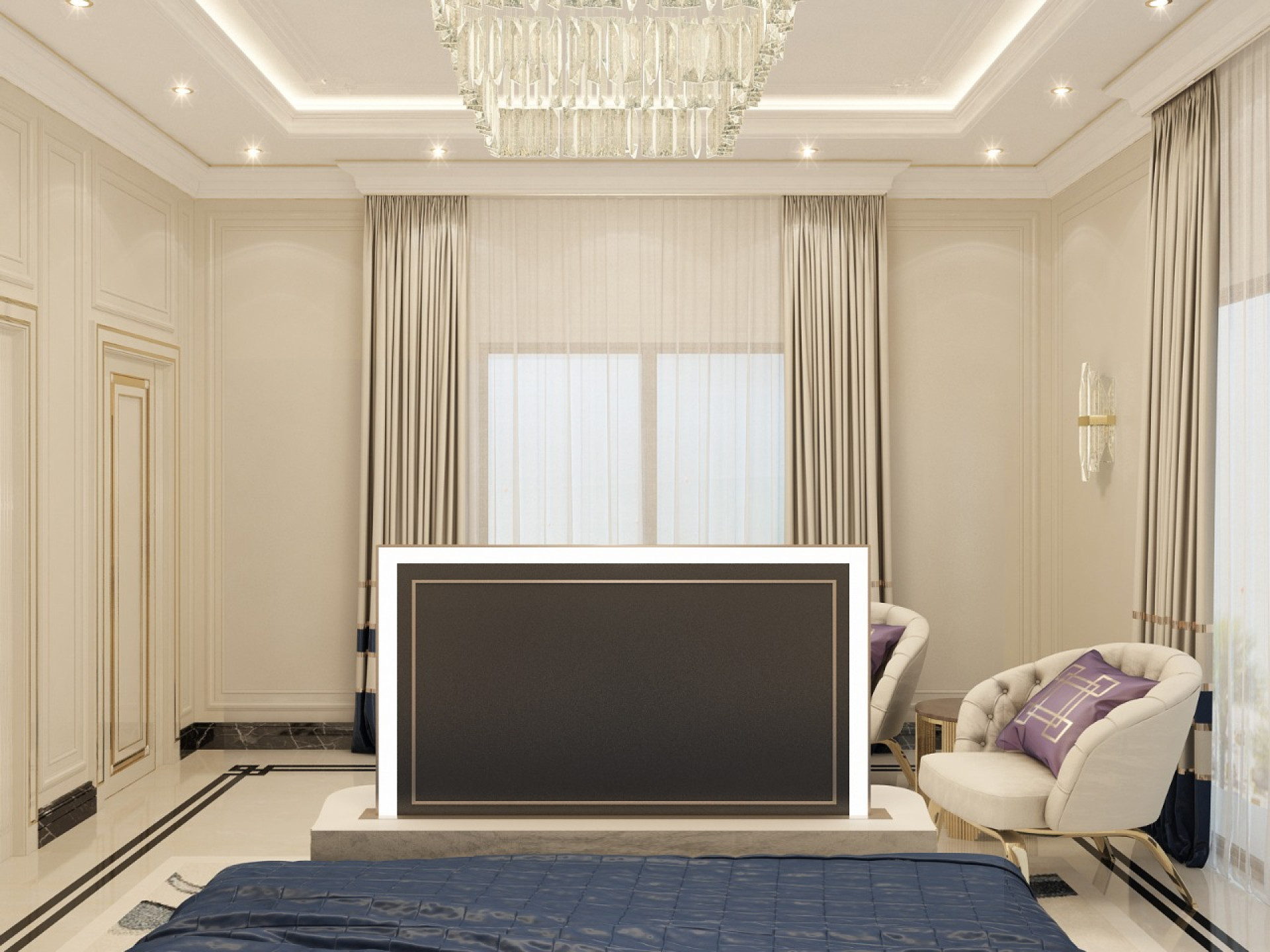 Elegant Master's Bedroom Interior Design
