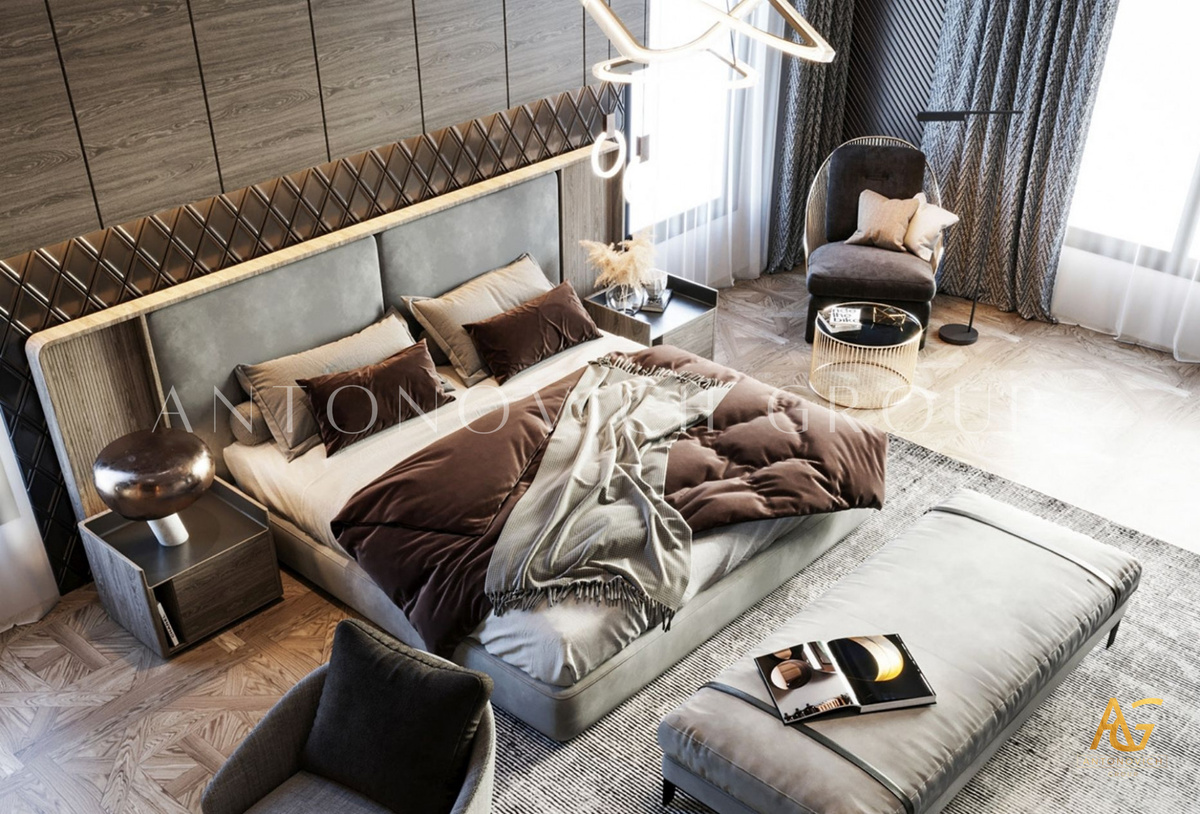 Brown Theme Bedroom Interior Design