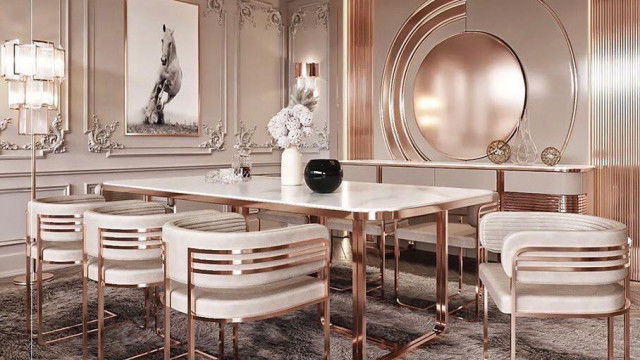 Modern luxury living room with premium materials and elegant furnishings.