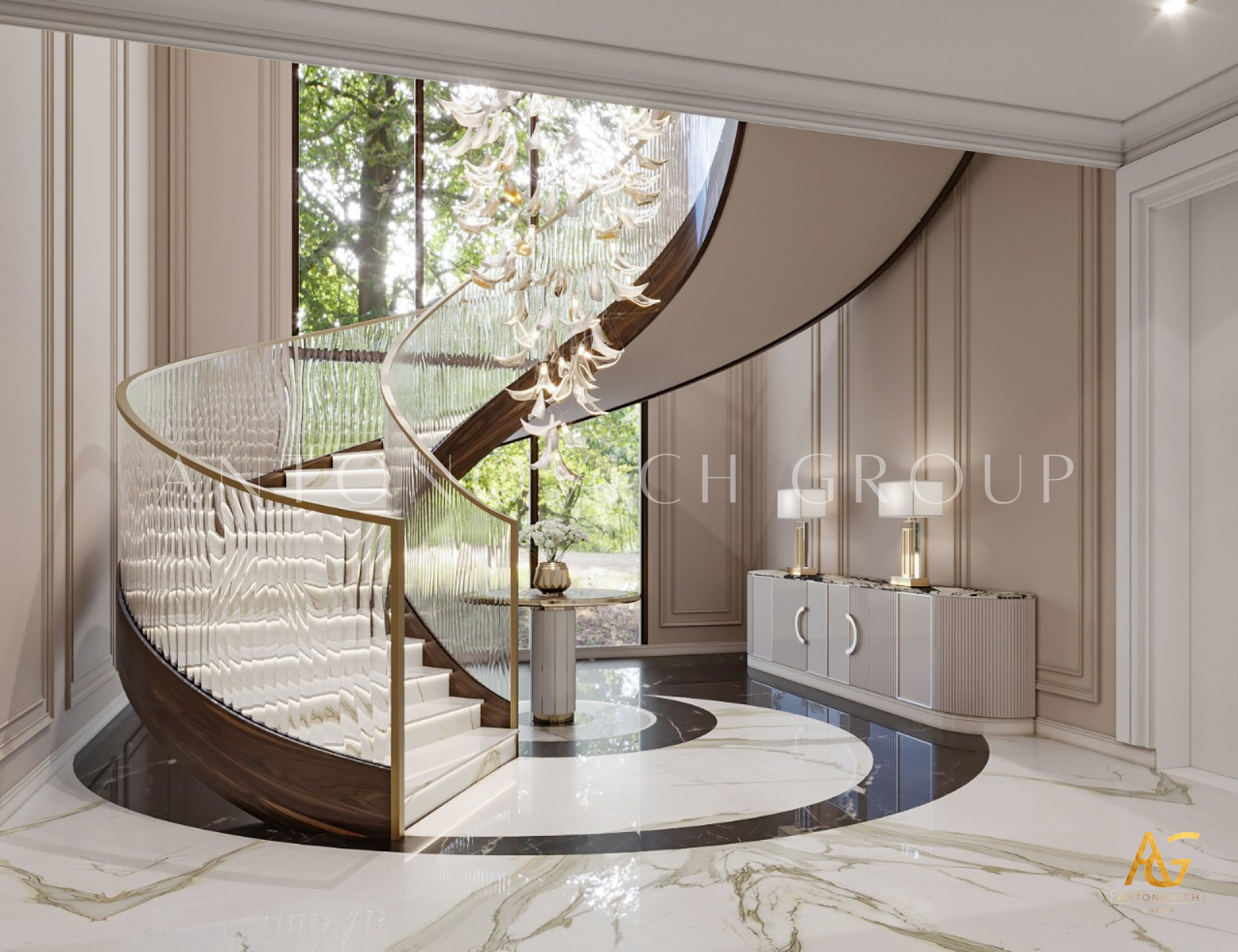 ENTRANCE AREA INTERIOR DESIGN LUXURY STYLE
