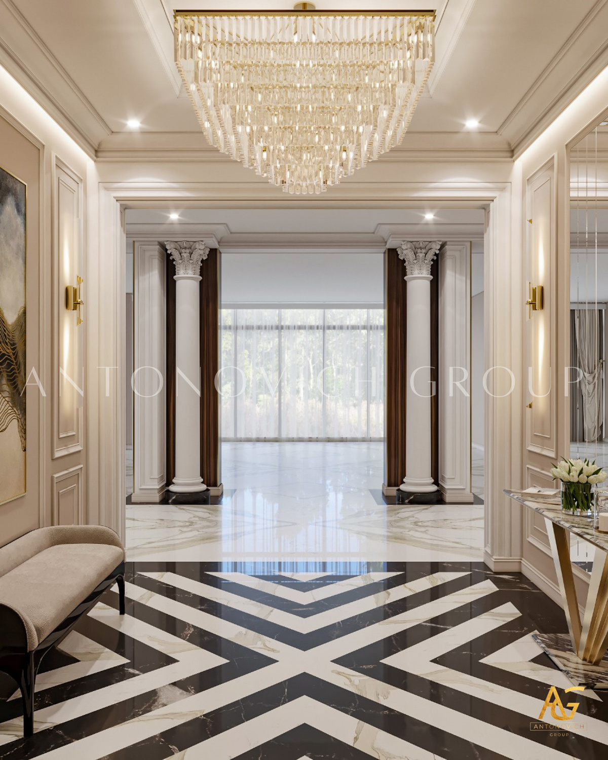 ENTRANCE AREA INTERIOR DESIGN LUXURY STYLE