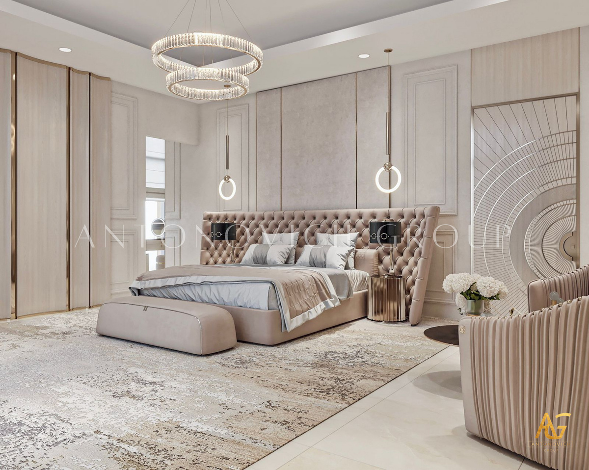 SERENE LUXURY MASTER BEDROOM INTERIOR DESIGN