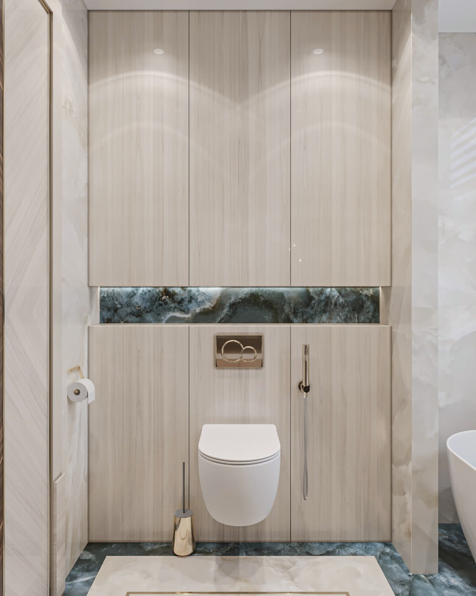 NEW BATHROOM DESIGN WITH LUXURY INTERIORS