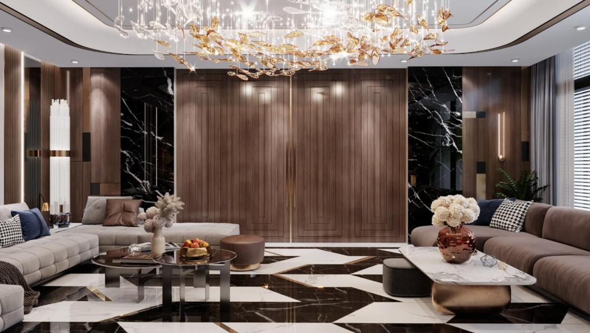 AESTHETIC LIVING ROOM BY THE BEST OF UAE INTERIOR DESIGNERS