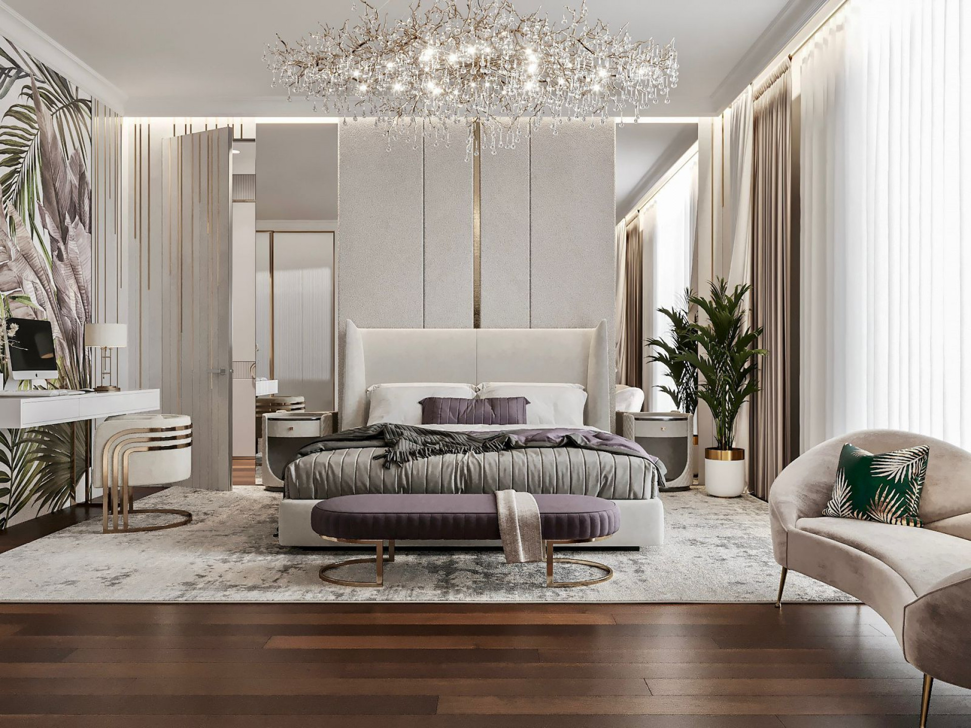 AESTHETIC LUXURY DESIGN INTERIOR FOR BEDROOM