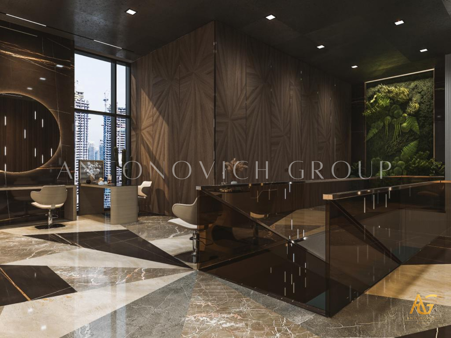 BEST FIT-OUT INTERIORS FOR OFFICE LOBBY
