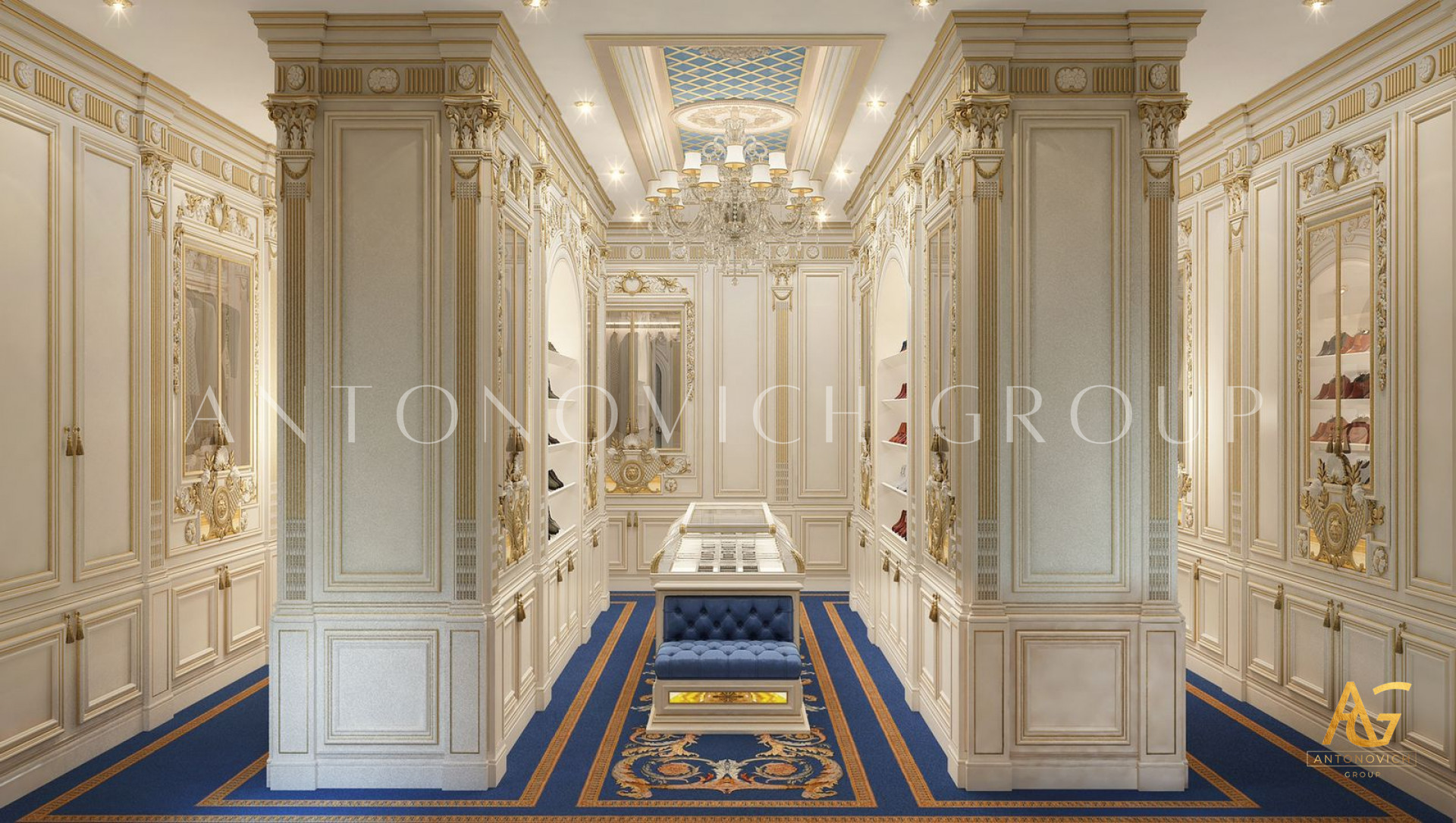 ROYAL STYLE DRESSING ROOM INTERIOR DESIGN