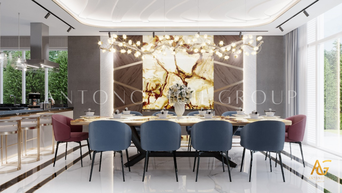 DINING ROOM INTERIOR DESIGN IN LUXURY CONCEPT