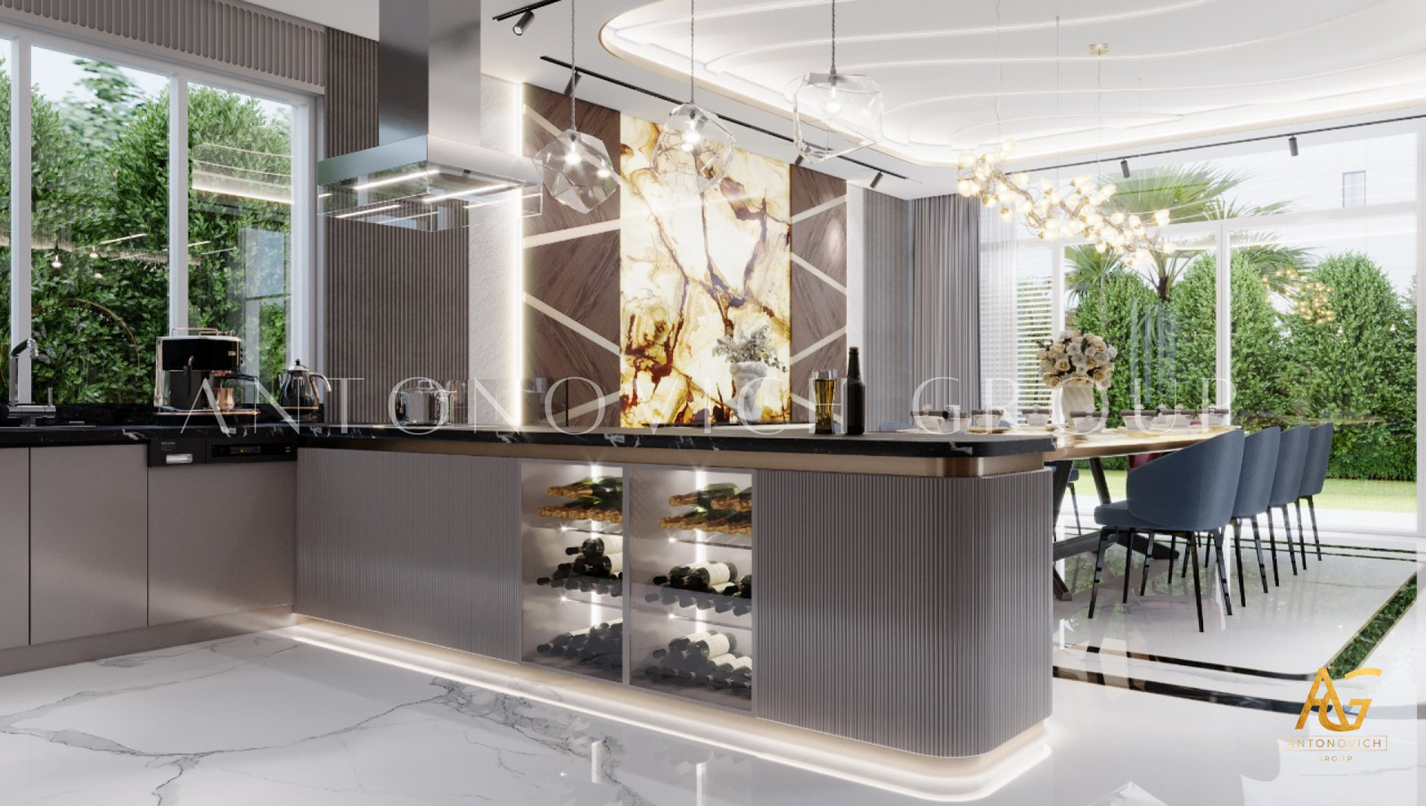 DINING ROOM INTERIOR DESIGN IN LUXURY CONCEPT
