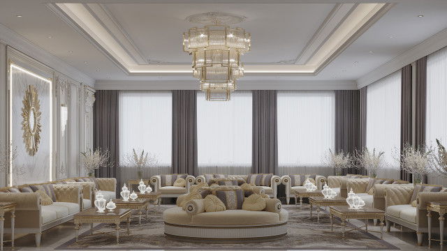 Abstract architectural structure with multiple glass panels with warm-toned lighting, surrounded by a grassy landscape.