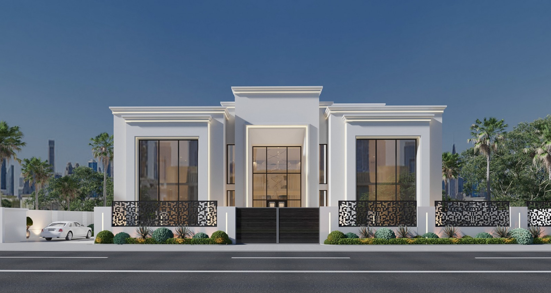 Luxury Villa Dubai - Exterior and Landscape Design Solution