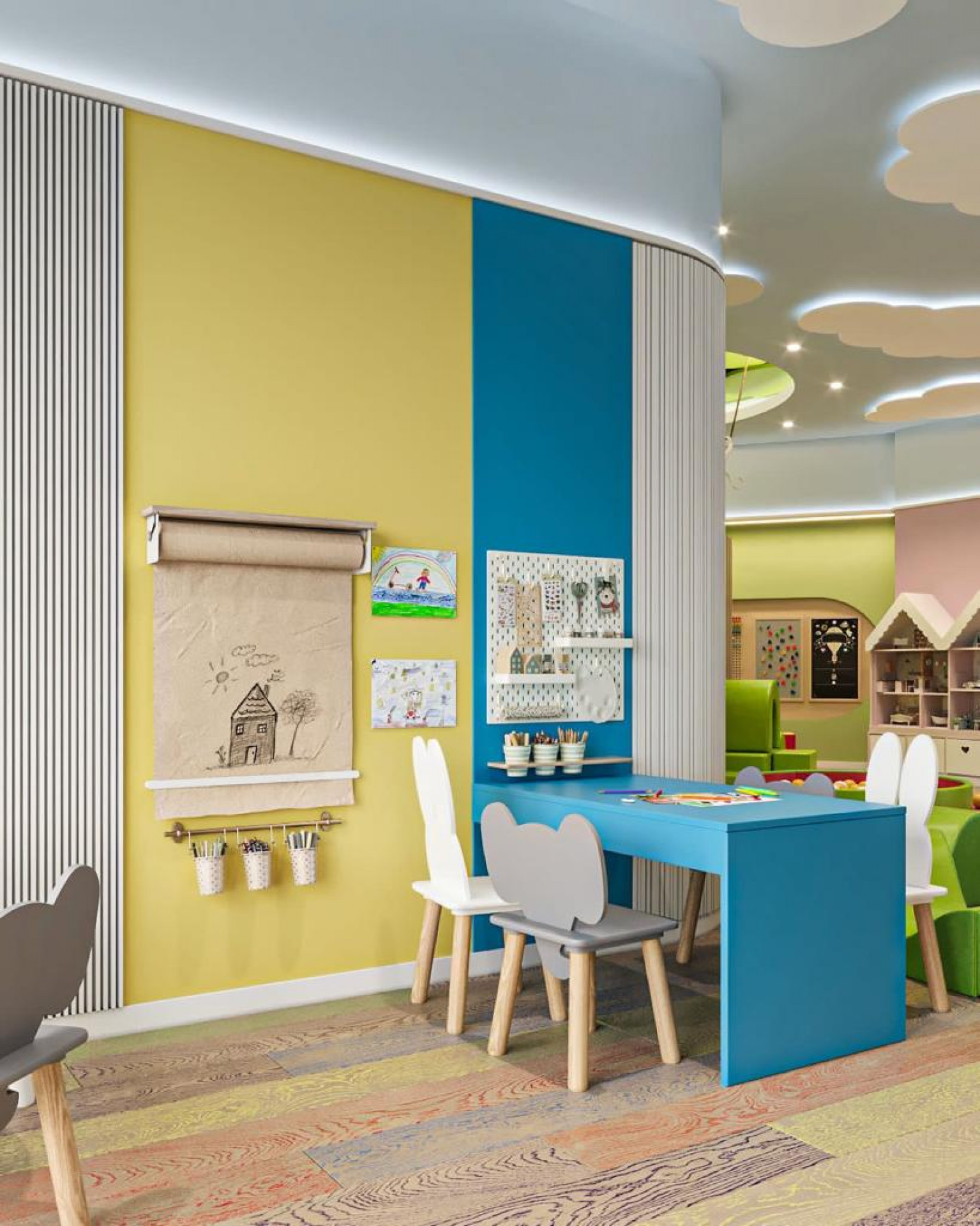 WHIMSICAL WONDER: ENCHANTING KIDS PLAYROOM INTERIOR DESIGN AND FIT-OUT