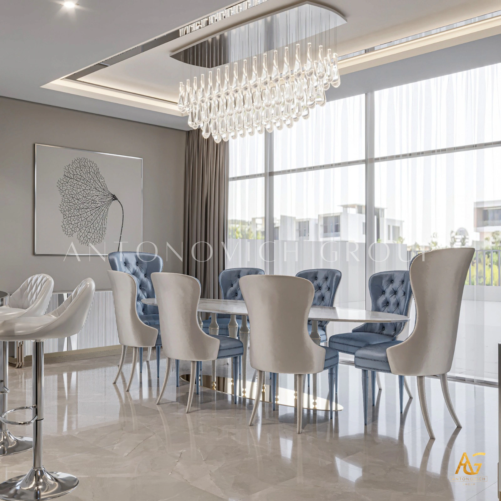Luxury villa interior at Dubai Hills Golf