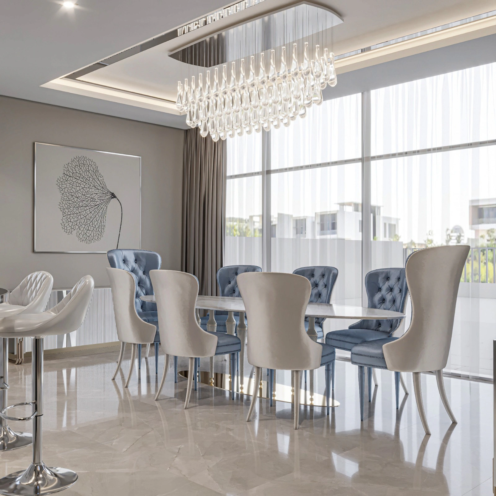 Luxury villa interior at Dubai Hills Golf