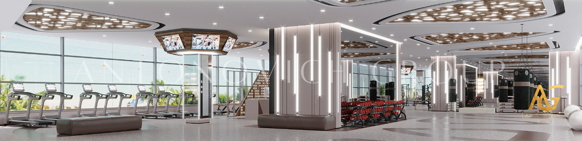 Gym Club Interior Design and Fit-out