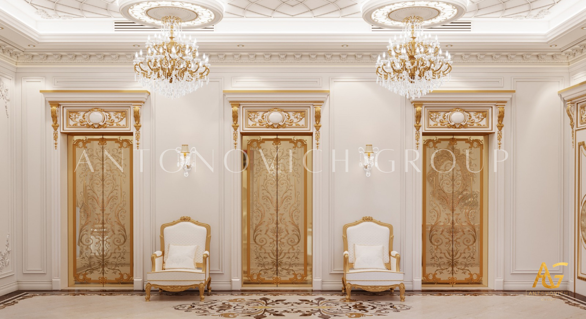 ELEGANT INTERIOR DESIGN FOR A HOME ENTRANCE