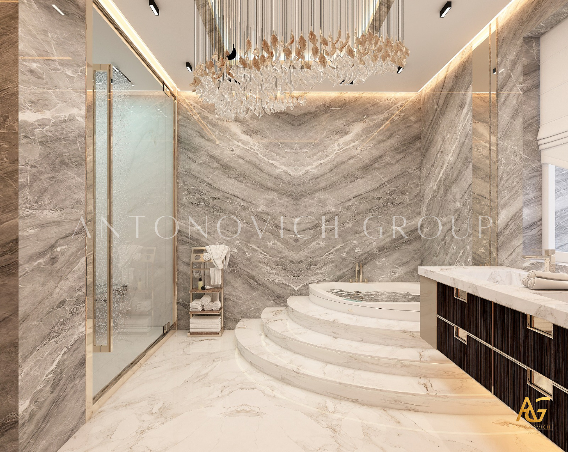 Contemporary Bathroom Interior Design in Dubai