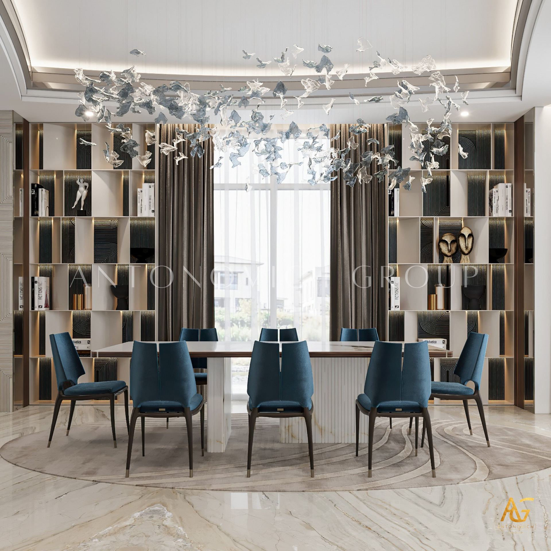 Aesthetic Opulence: A luxury Living Room Interior Design Solution