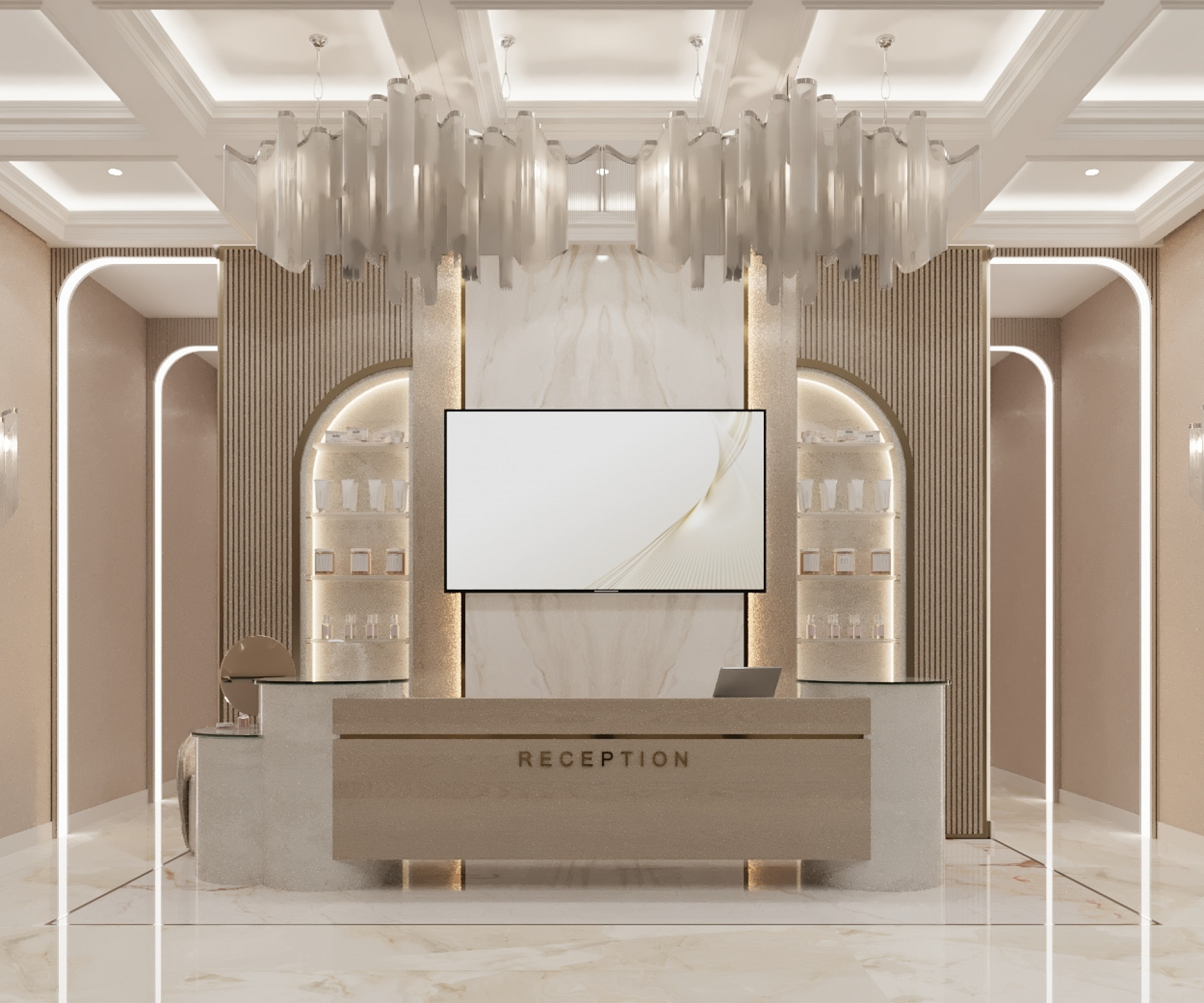 Aesthetic Harmony Interior Design for Beauty Salon