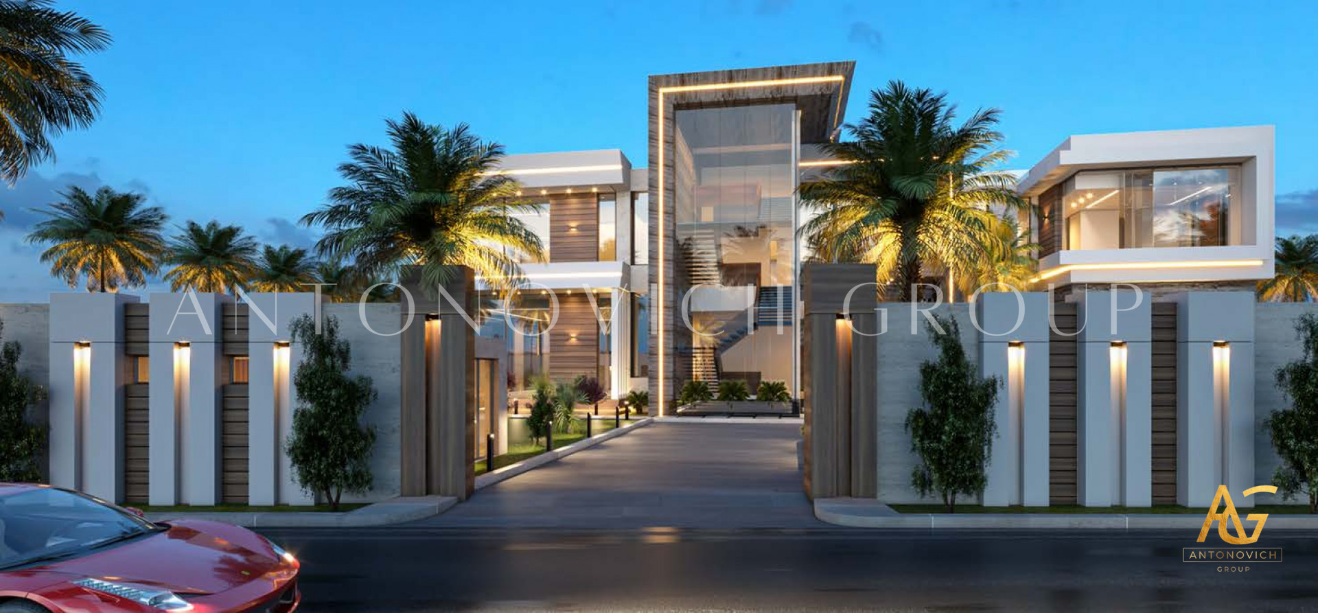 Luxurious Aesthetic Villa Exterior Design in Modern Style