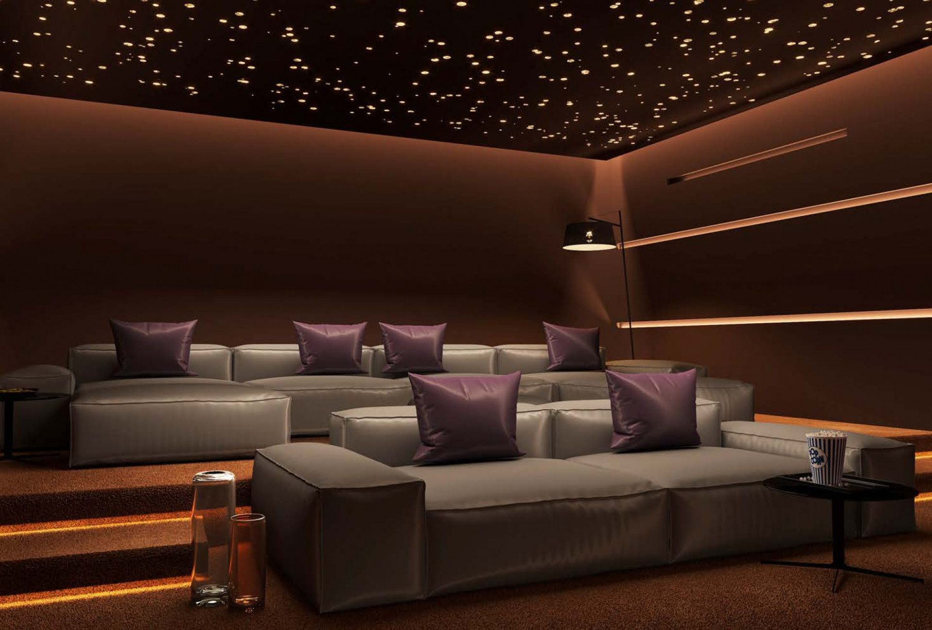 Luxurious Home Cinema Interior Design: Aesthetic Excellence