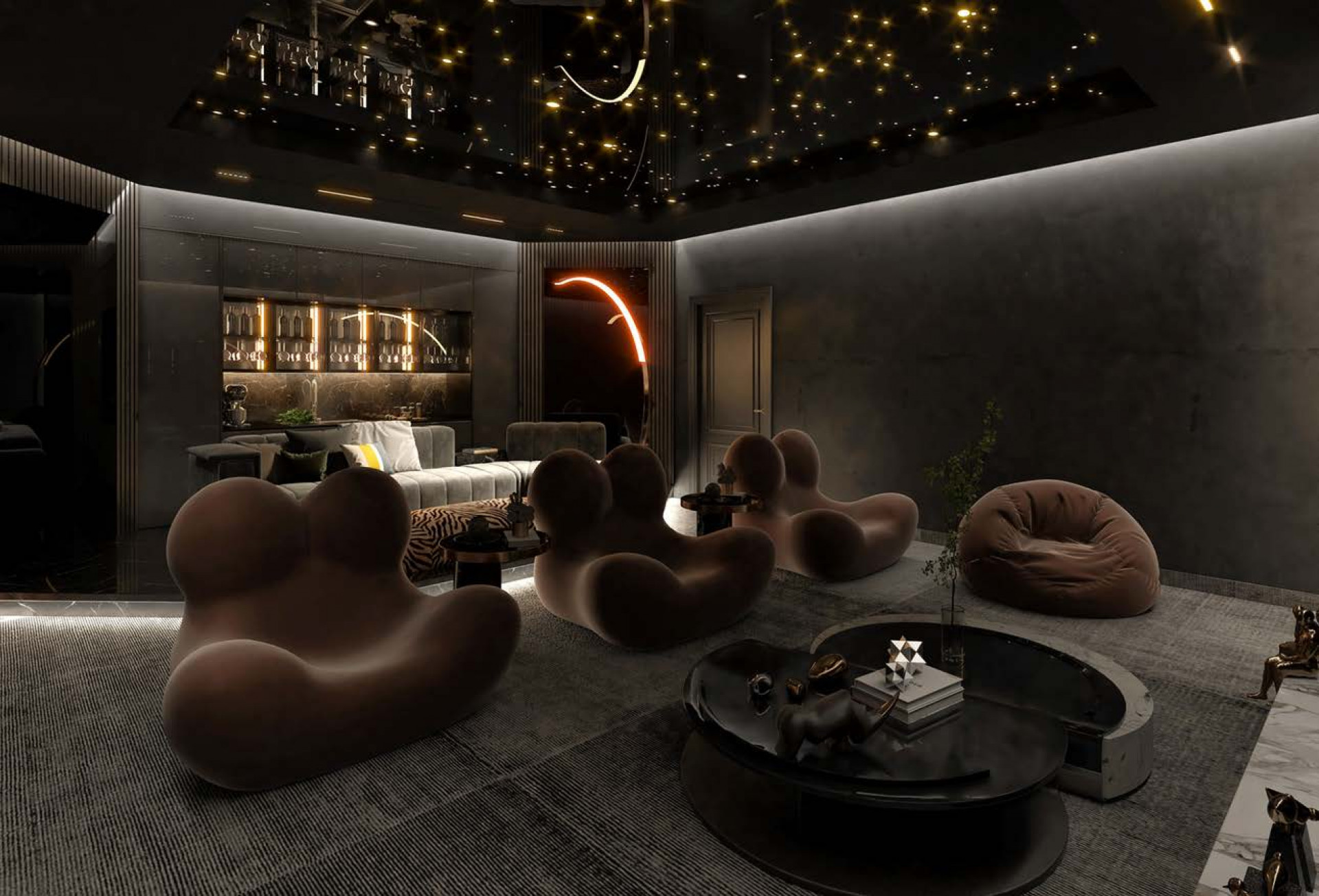 Customized Furniture For Modern Home Cinema