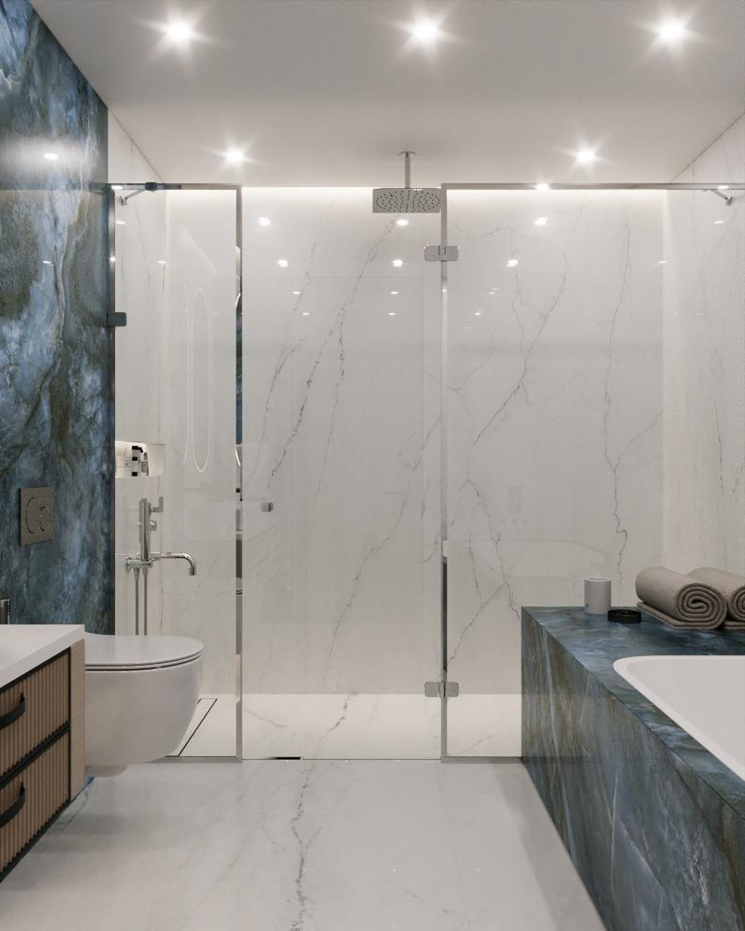 A Symphony of Luxury - Modern Bathroom Interior Design