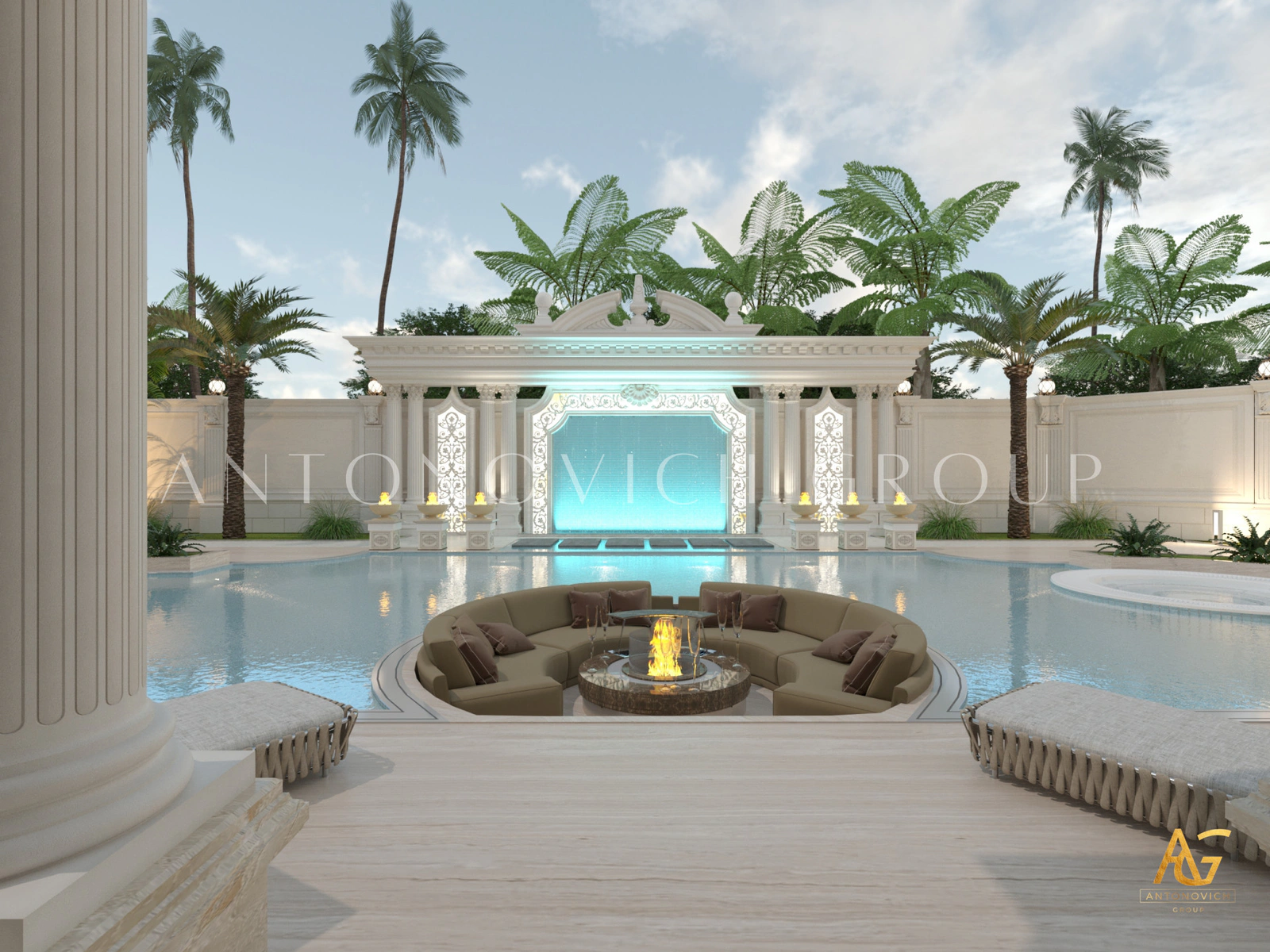 Private luxury villa interior in Al Manara, Dubai