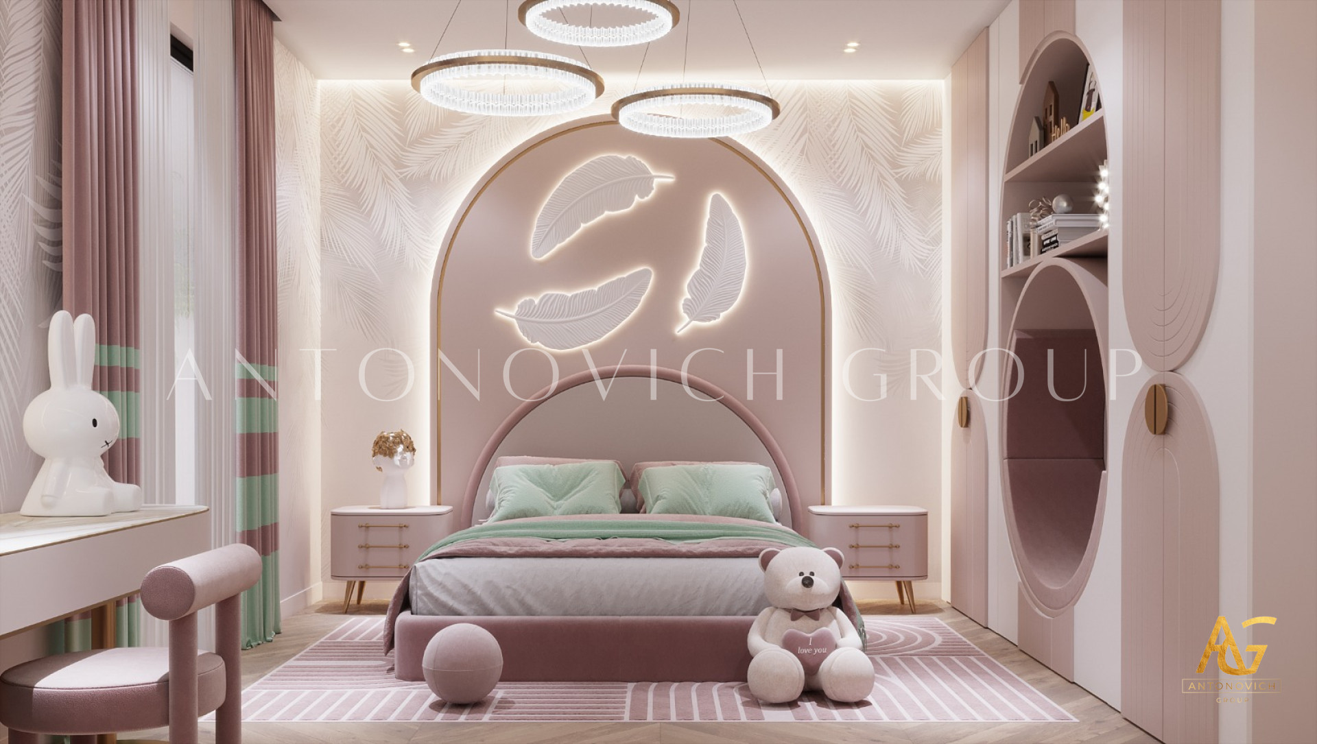 Whimsical Elegance in Kid’s Bedroom Interior