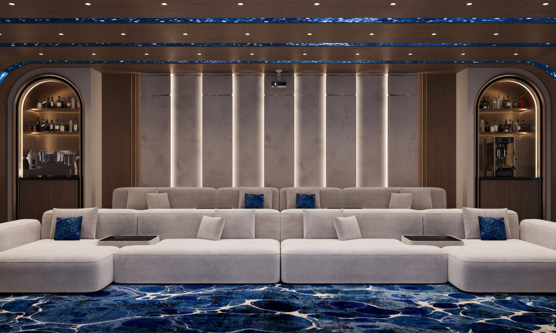 Cozy Home Cinema Interior Design and Fit-Out