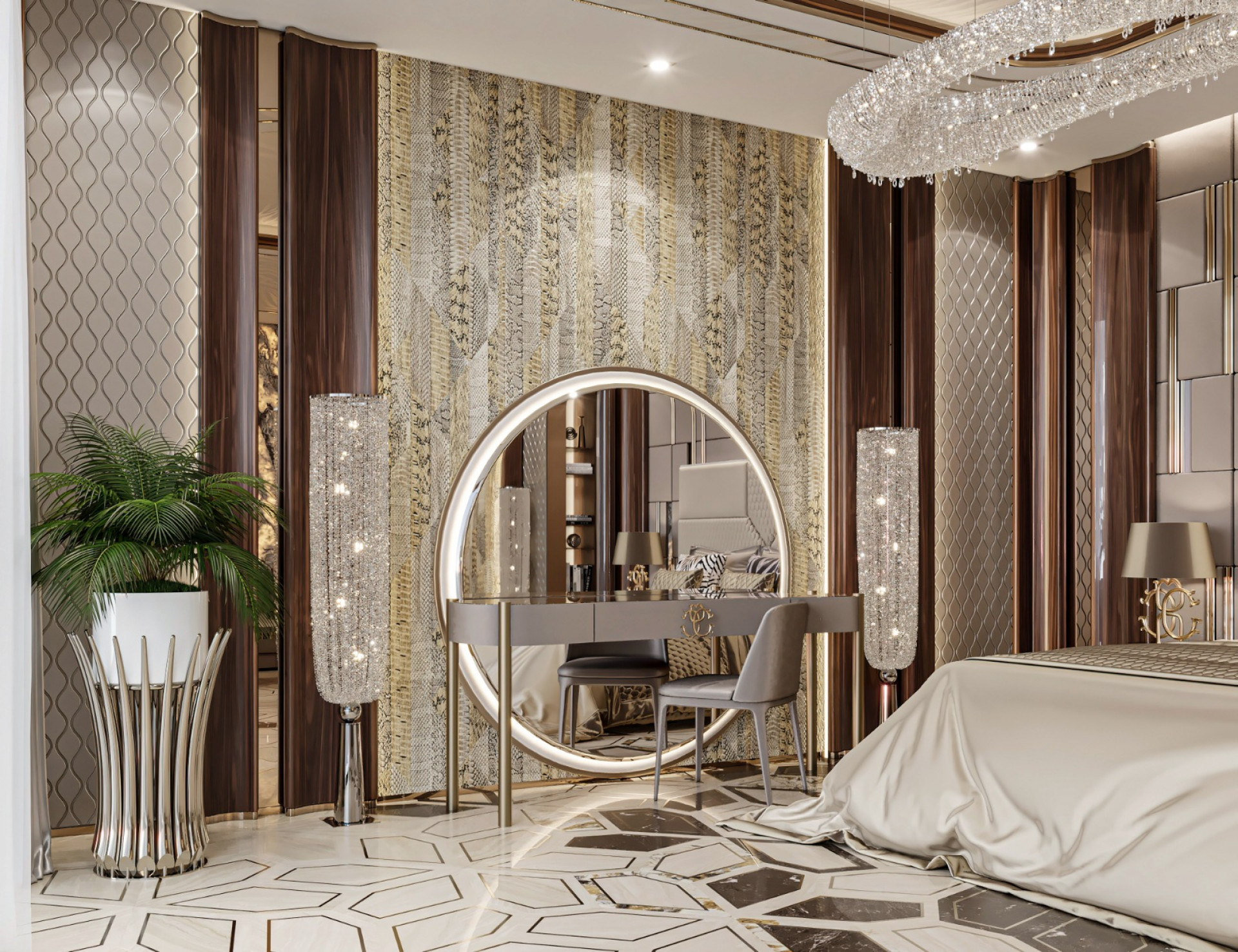 Elegance Embodied in Bedroom Interior Design