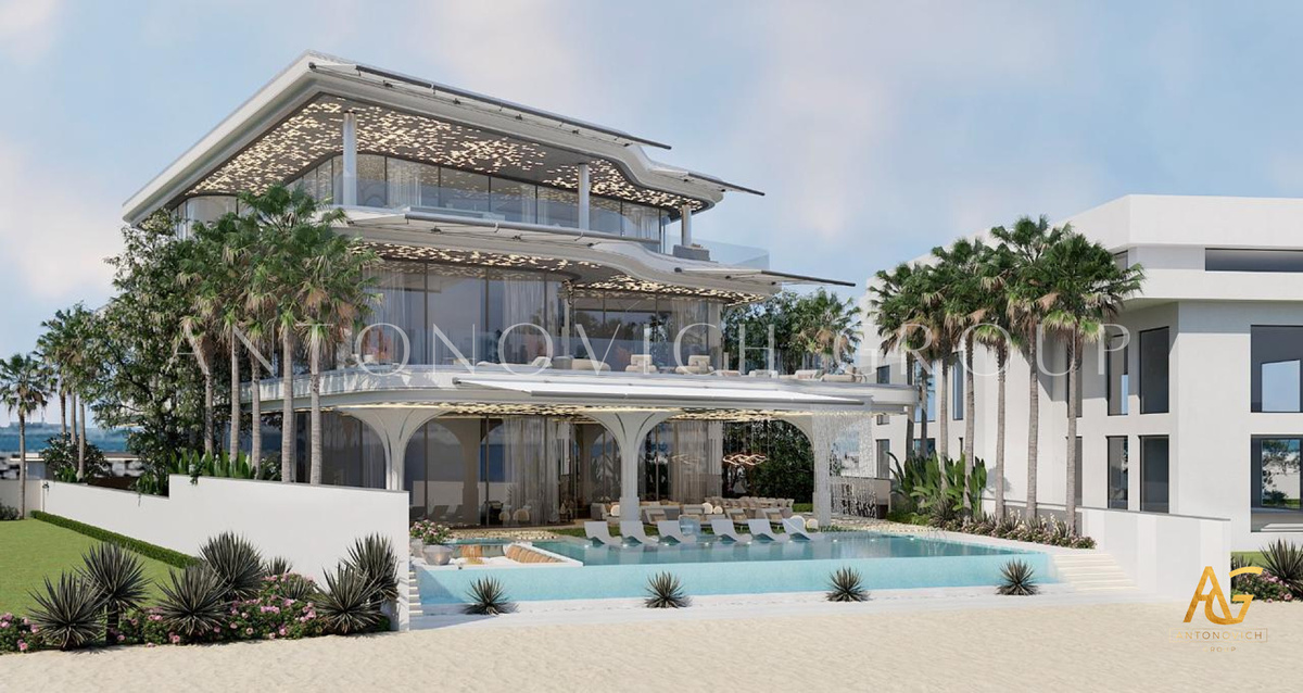 Modern Landscape Infinity Pool Build in Dubai