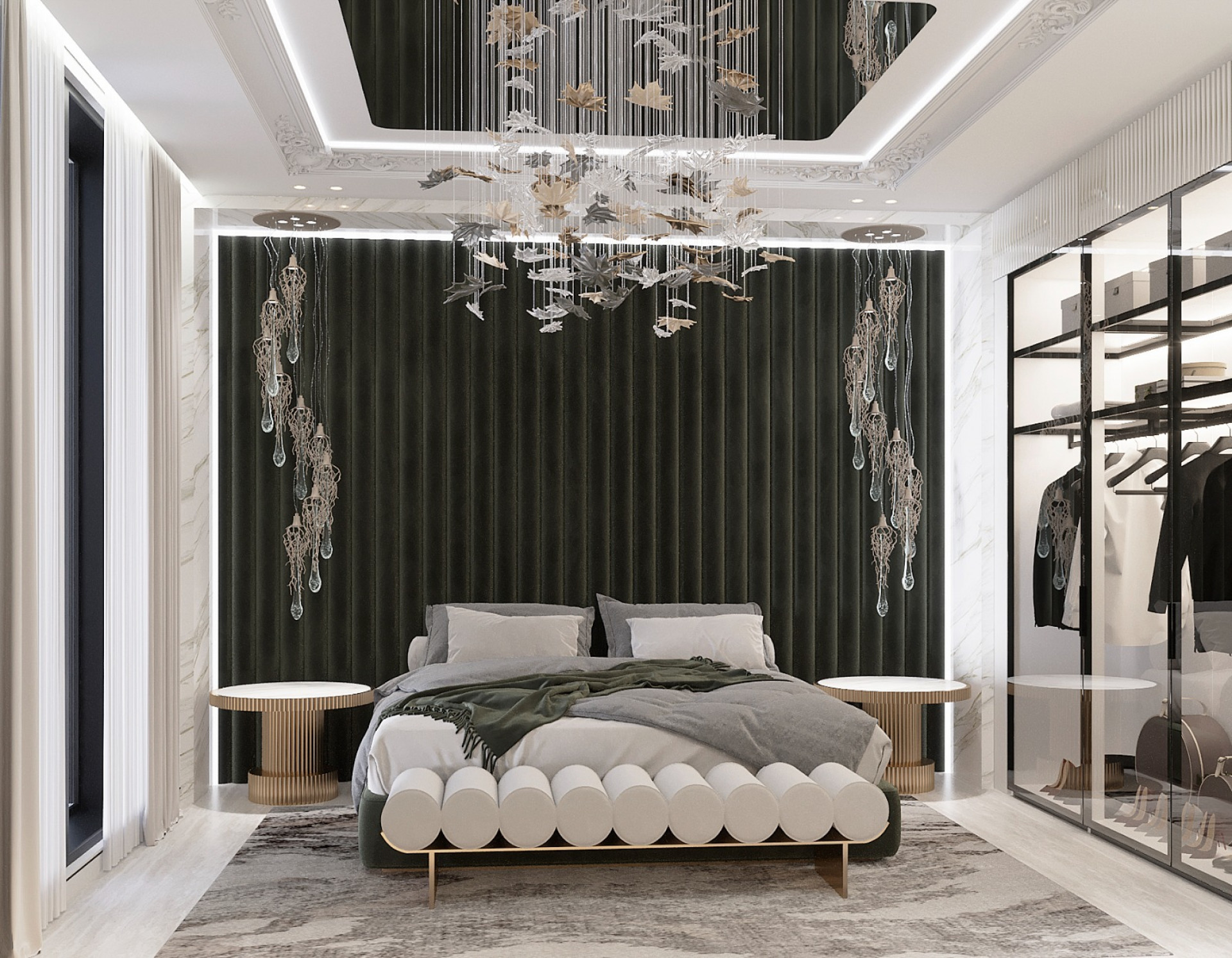 Illuminate Your Dreams: Modern Bedroom Interior Design and Captivating Lighting