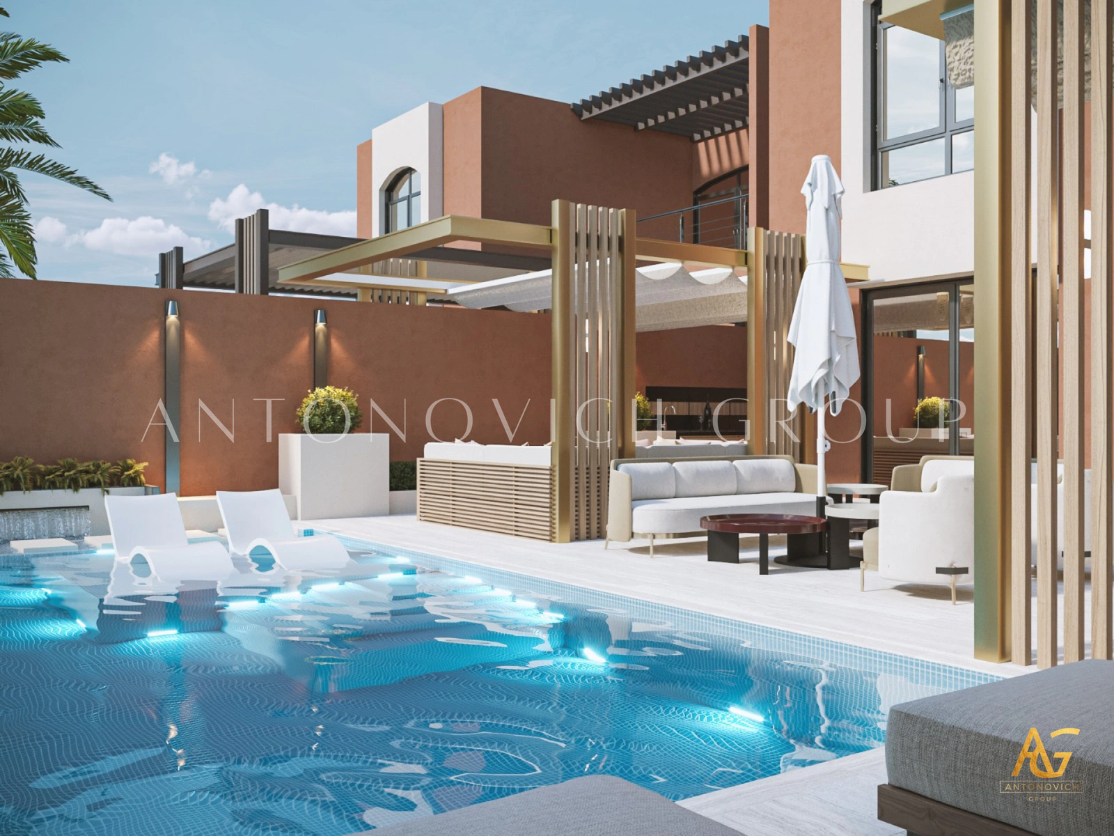 Modern luxury villa renovation in Abu Dhabi